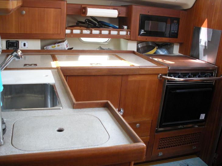 Large galley to starboard